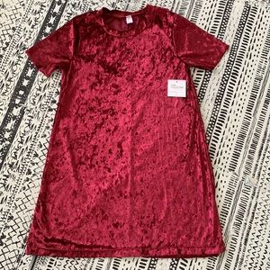 NWT Red Velvet Dress